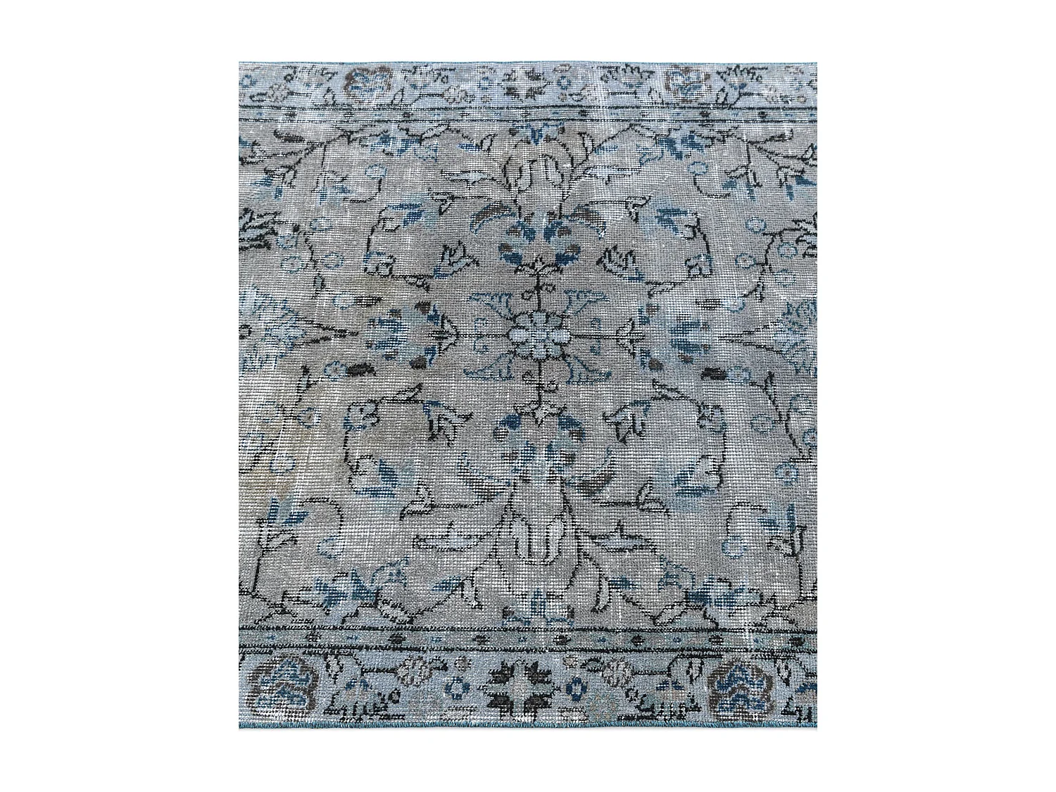 Tapis de laine 99x196 gris Ultra Vintage