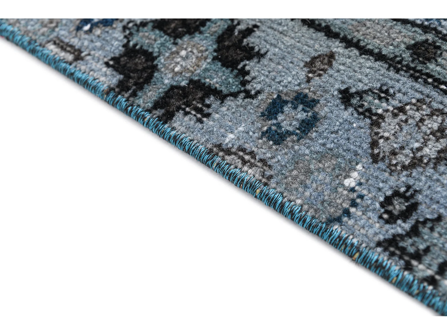 Tapis de laine 99x196 gris Ultra Vintage