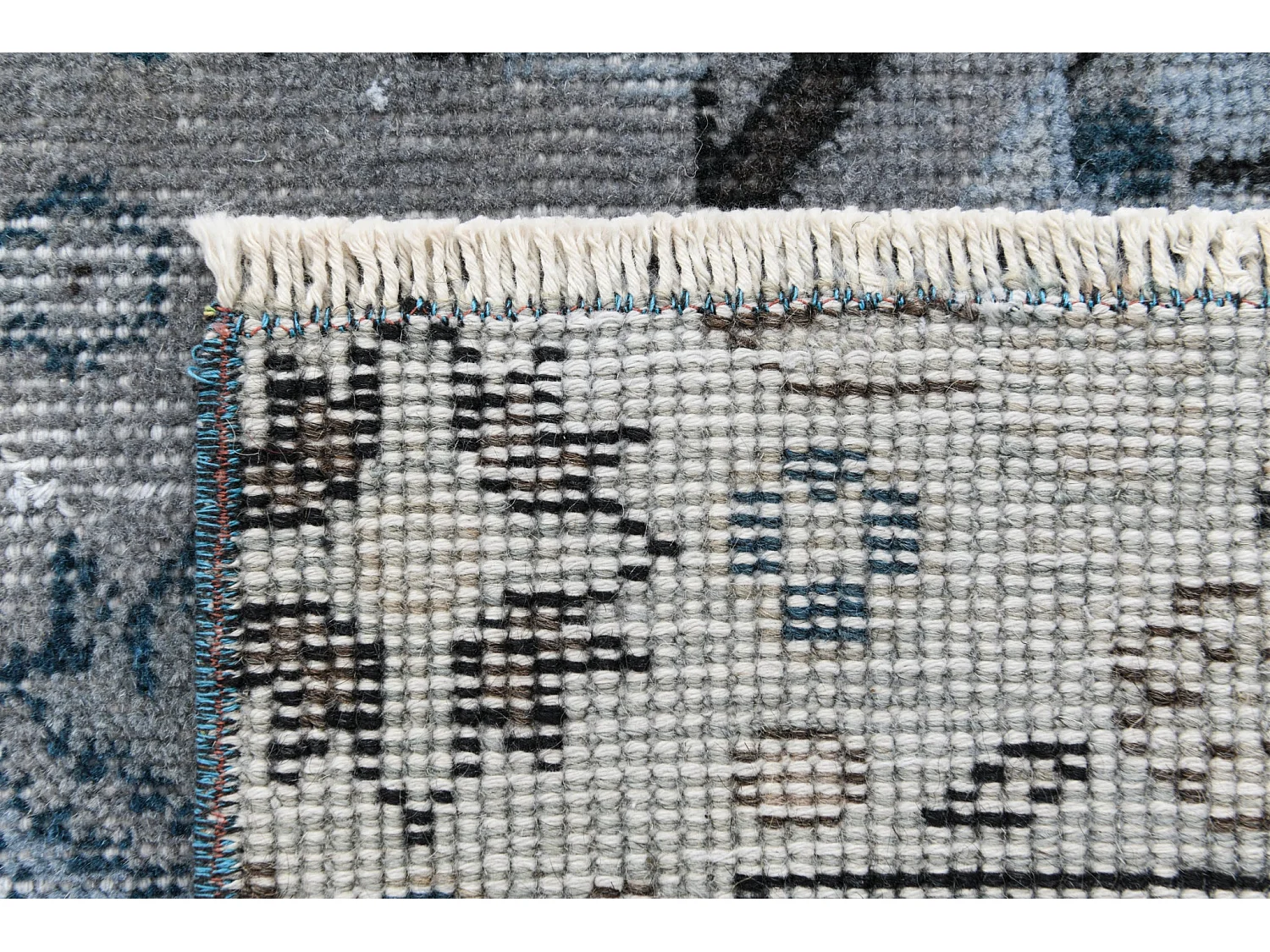 Tapis de laine 99x196 gris Ultra Vintage