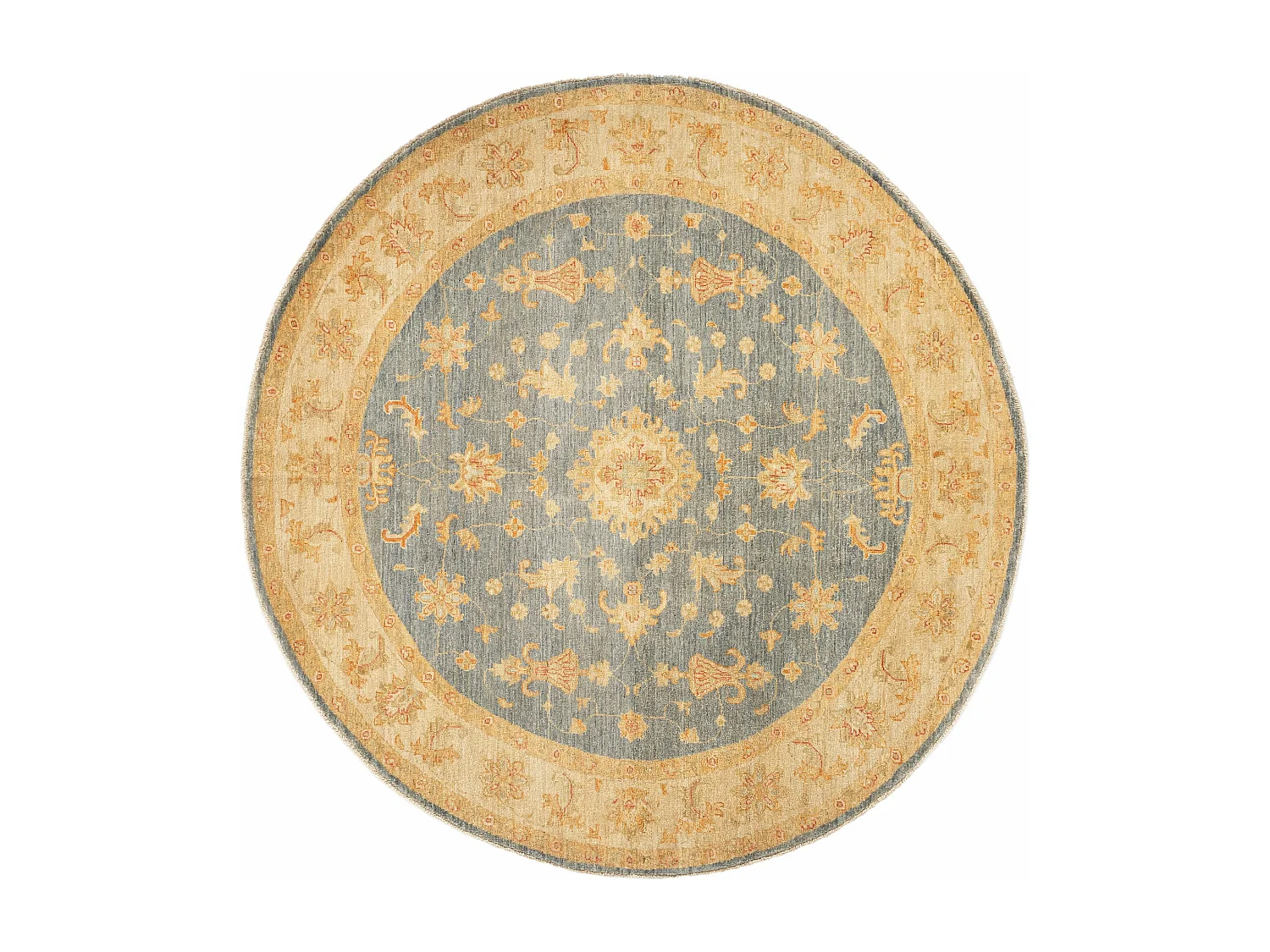 Tapis de laine 198x202 Bleu Kaizar