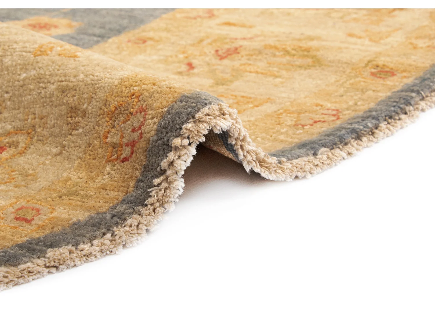 Tapis de laine 198x202 Bleu Kaizar