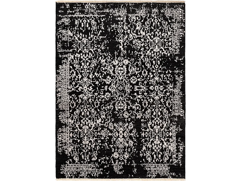 Tapis de laine 153x206 noir Art InspiRed
