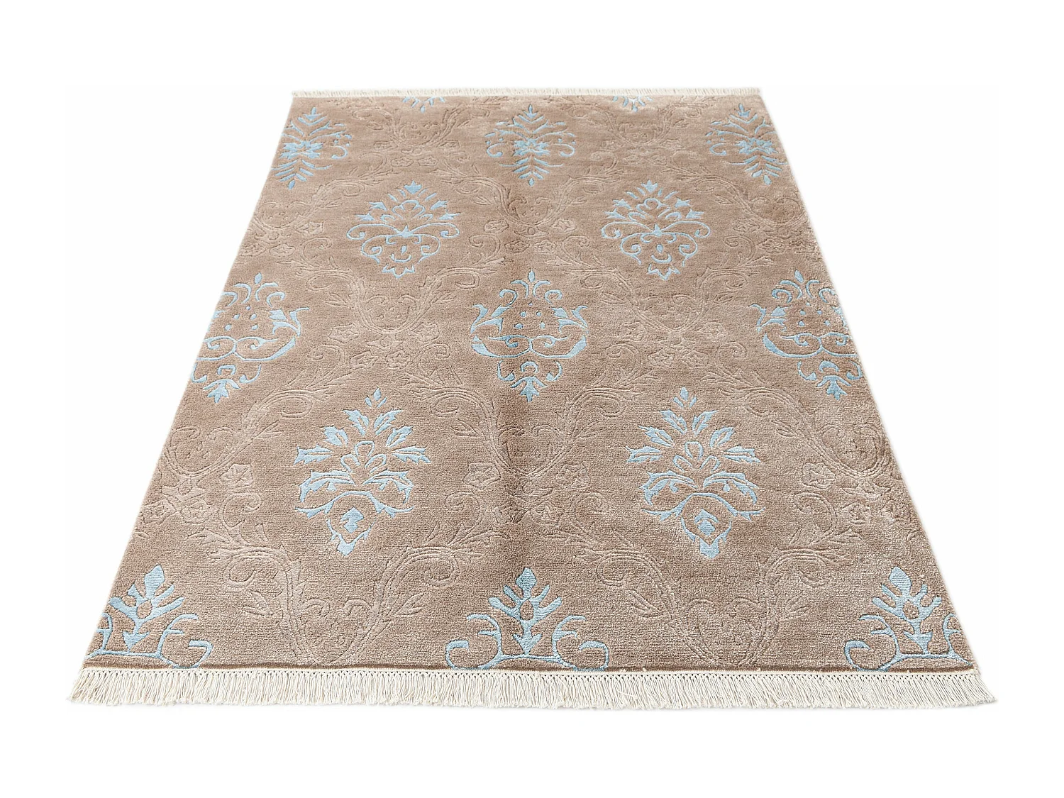 Wollteppich 130x193 Braun Darya