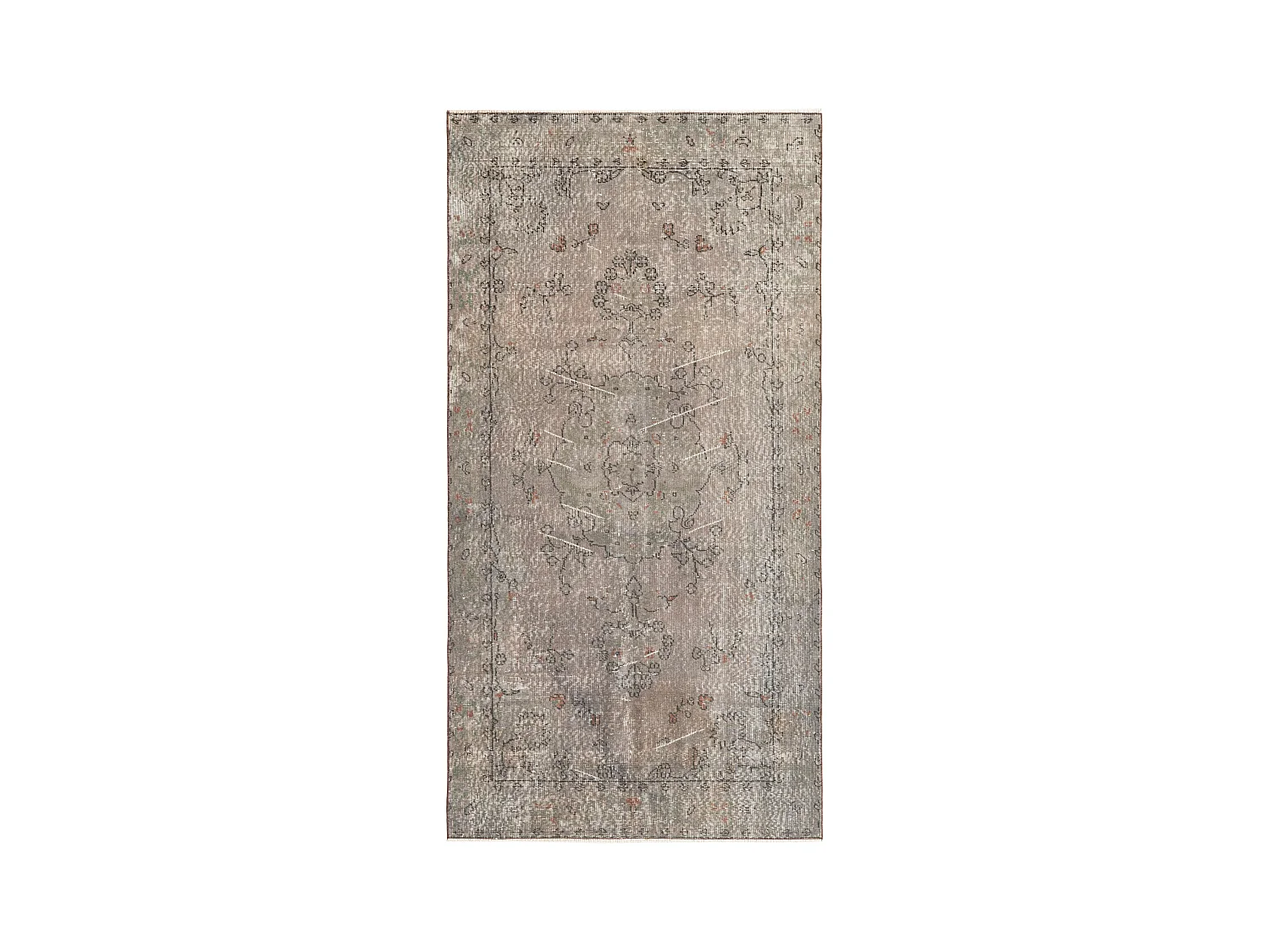 Tapis de laine 119x231 gris Ultra Vintage