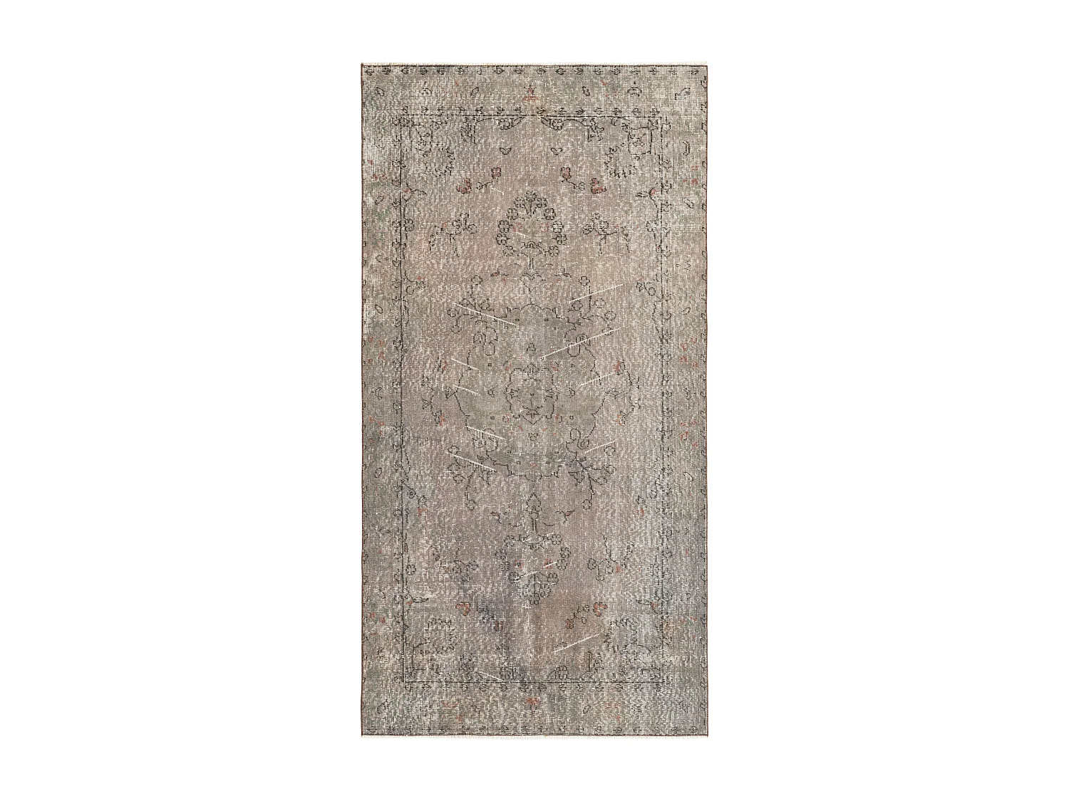 Tapis de laine 119x231 gris Ultra Vintage