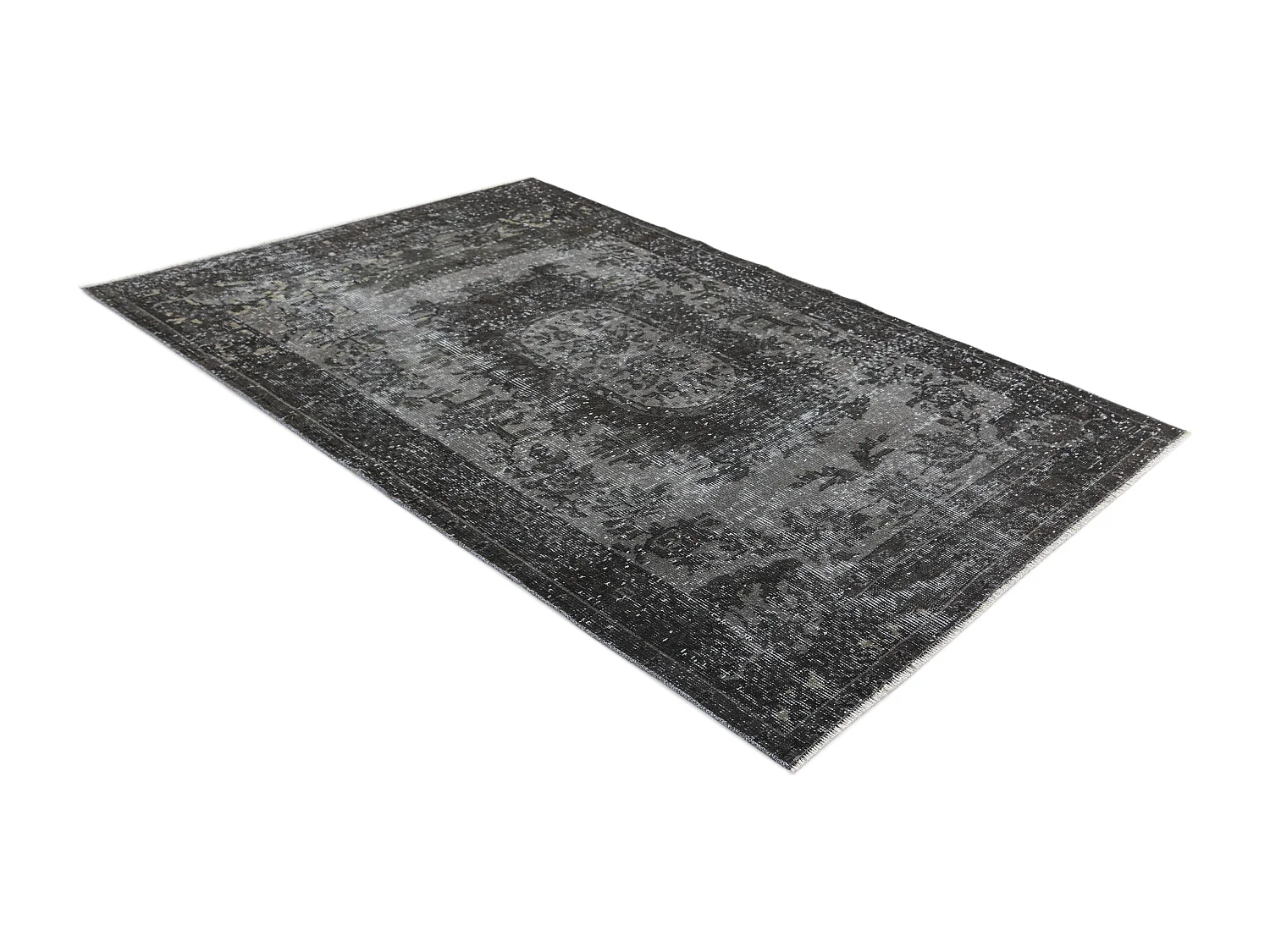 Tapis de laine 122x211 gris Ultra Vintage