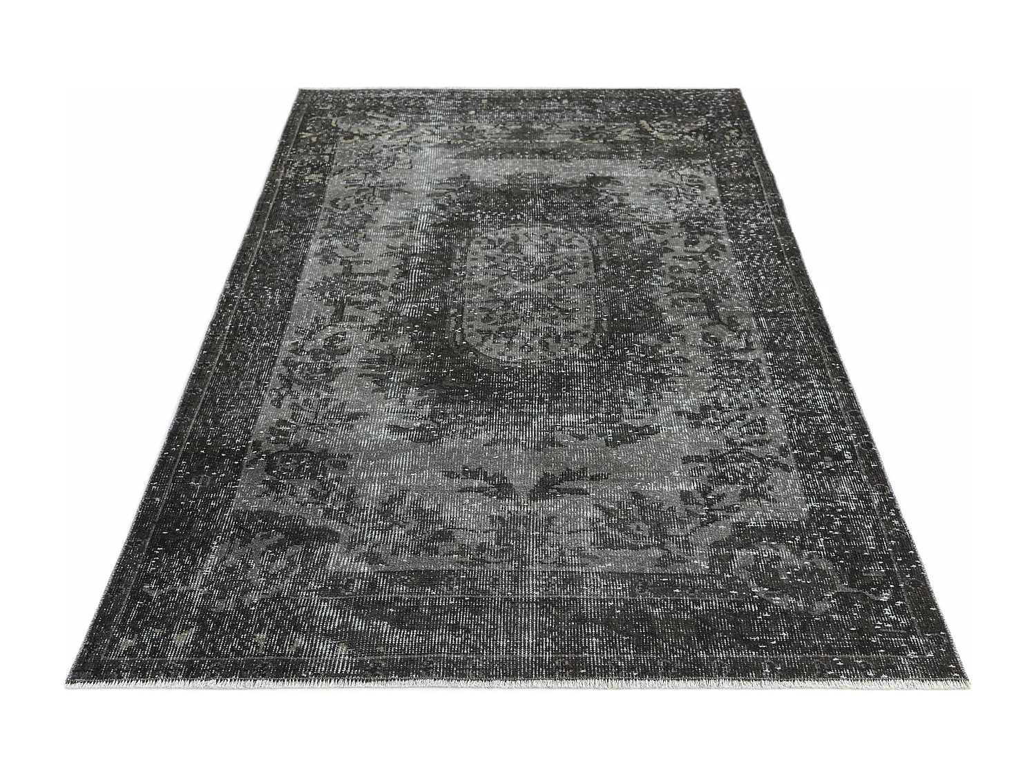 Tapis de laine 122x211 gris Ultra Vintage