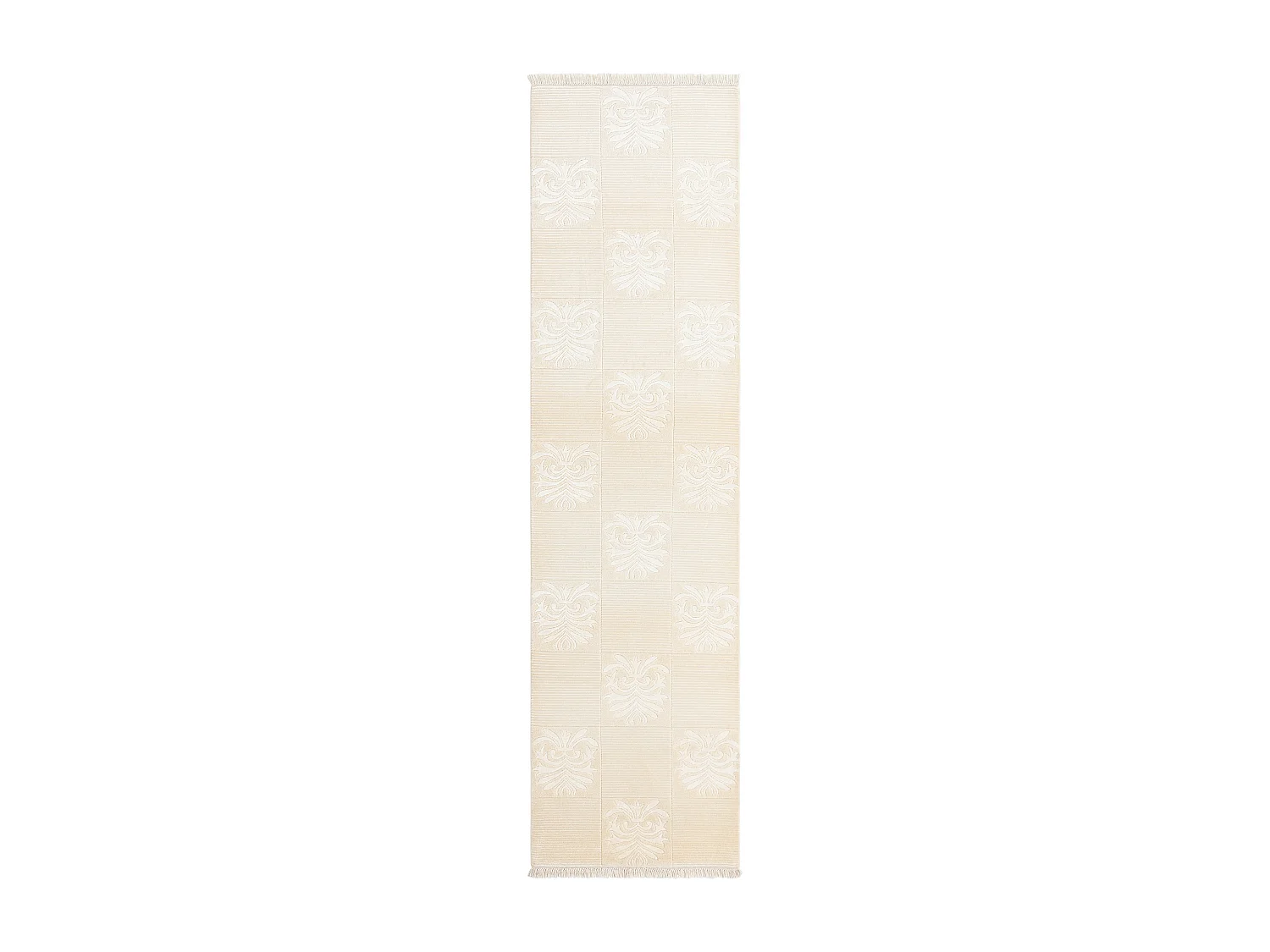 Läufer-Wollteppich 79x300 Beige Darya