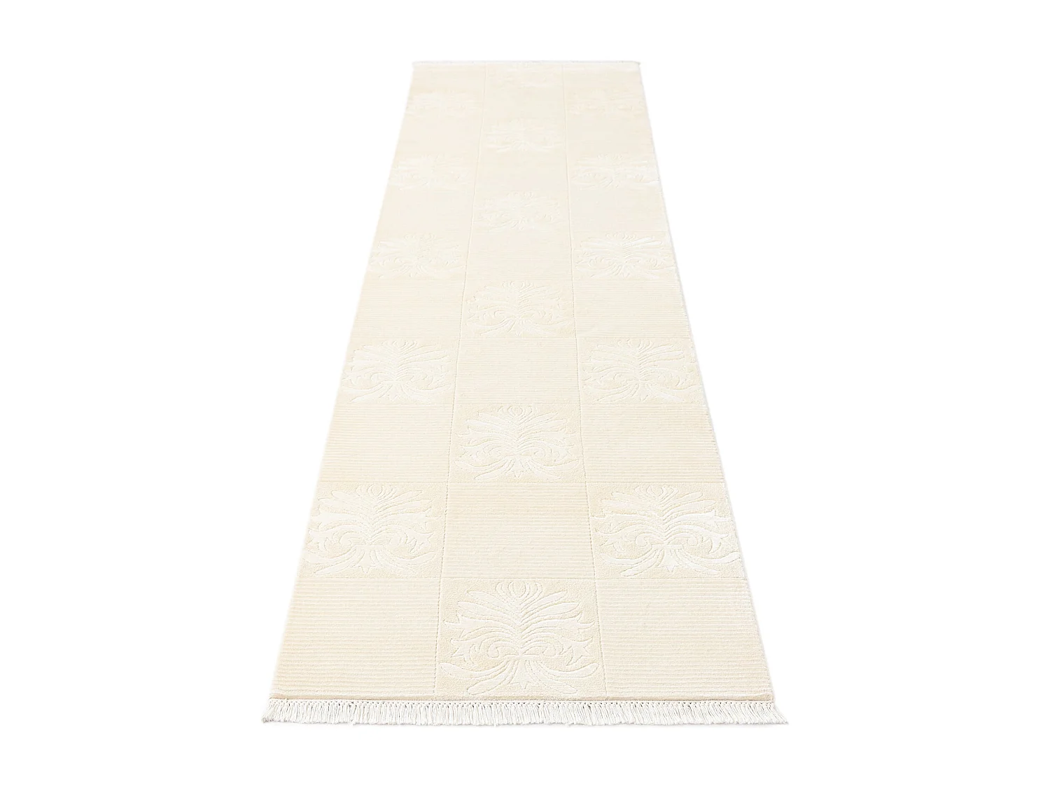 Läufer-Wollteppich 79x300 Beige Darya