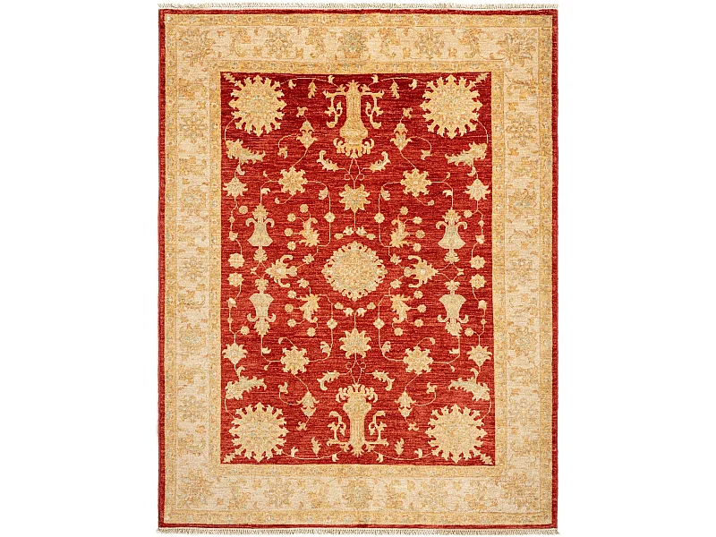 Wollteppich 150x197 Rot Kaizar