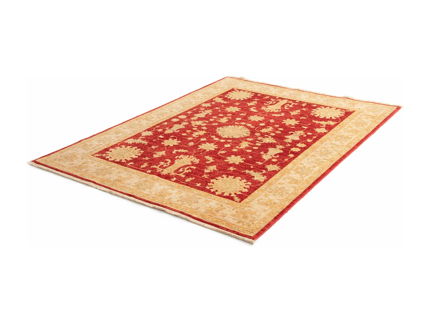 Wollteppich 150x197 Rot Kaizar