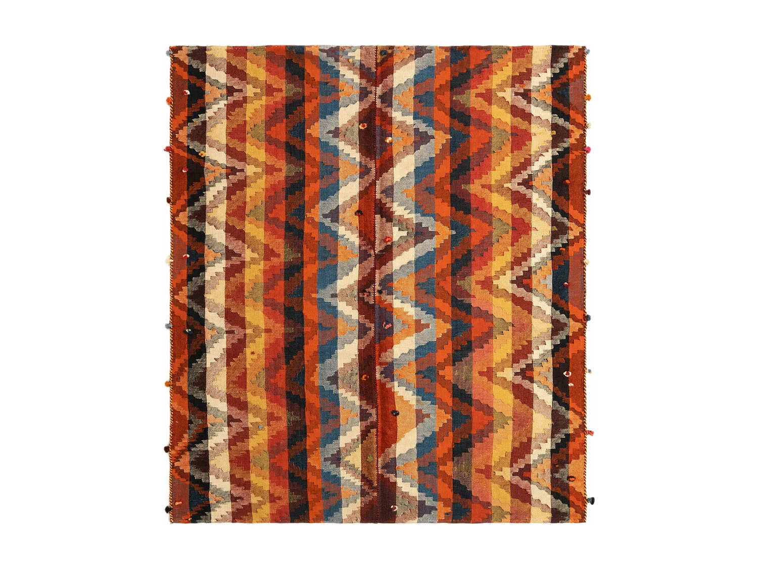 Wollteppich 156x180 Orange Jajim