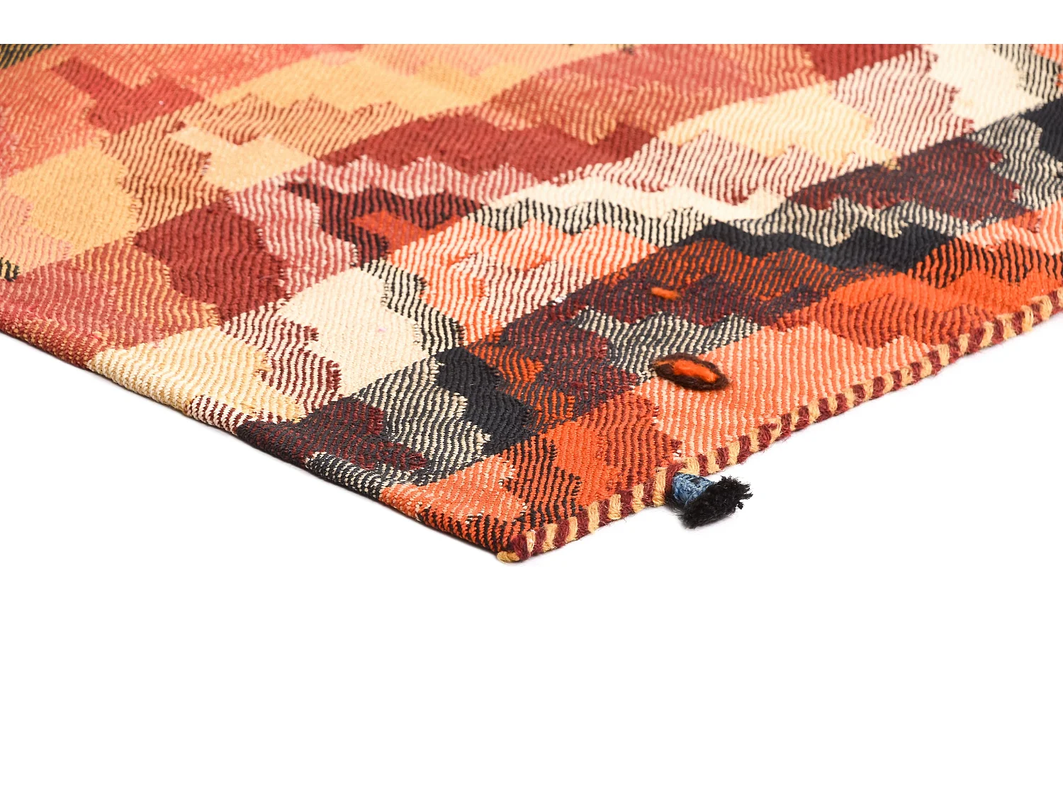 Wollteppich 156x180 Orange Jajim