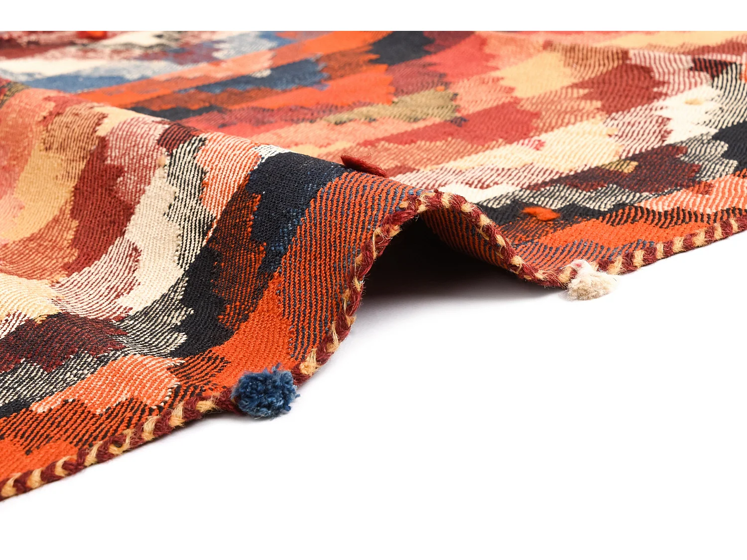 Wollteppich 156x180 Orange Jajim