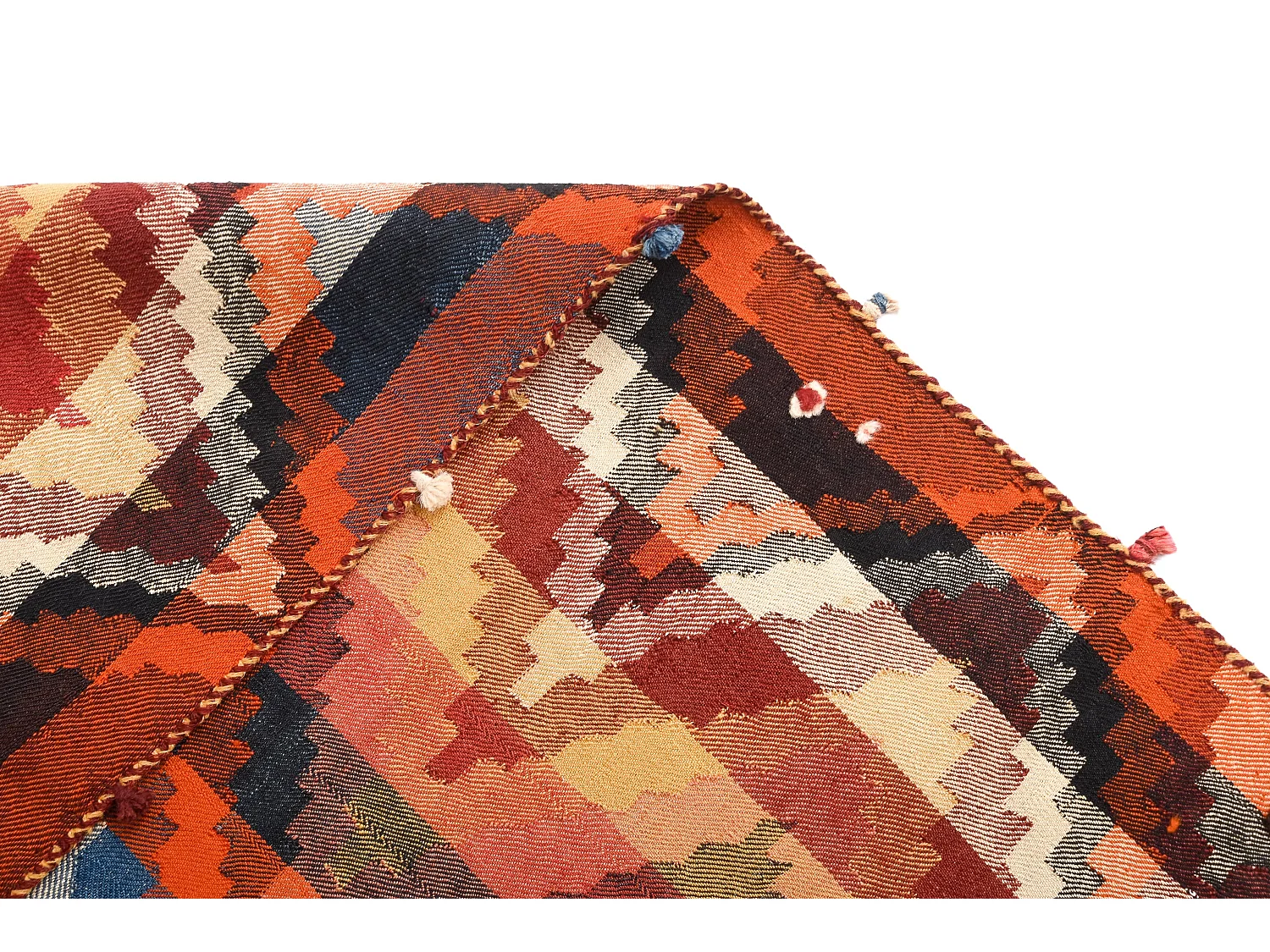 Wollteppich 156x180 Orange Jajim