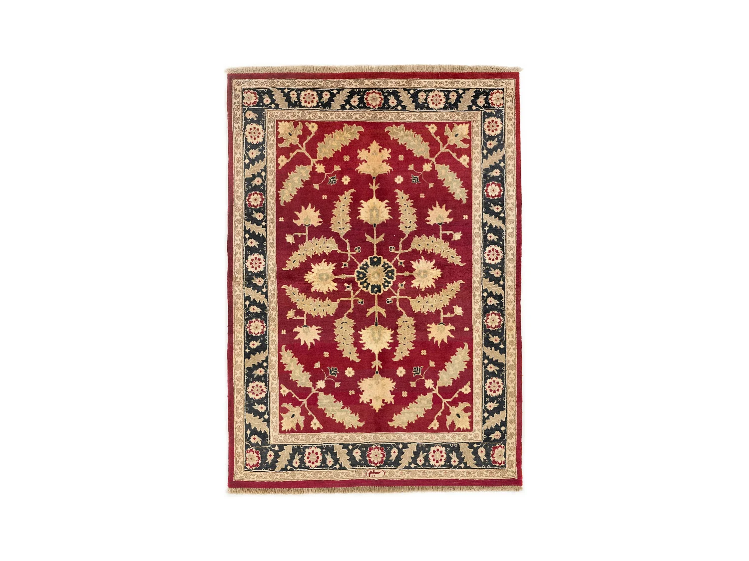 Tapis de laine 155x220 rouge Ziegler