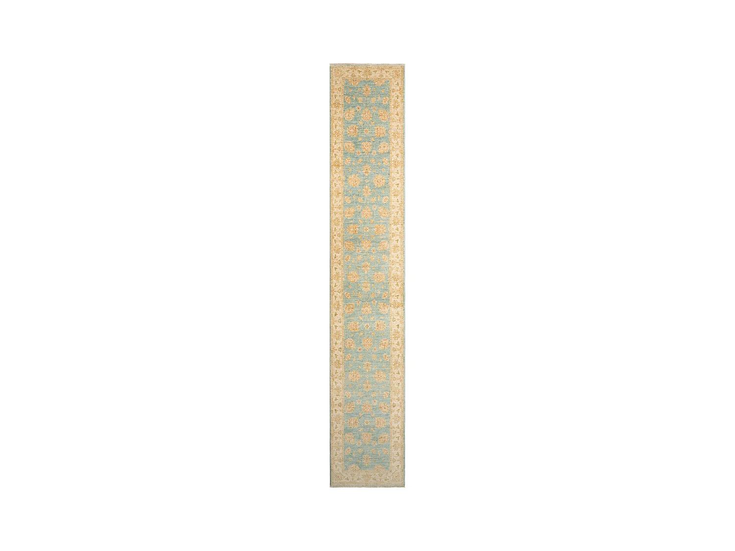 Tapis de couloir en laine 79x446 beige Kaizar