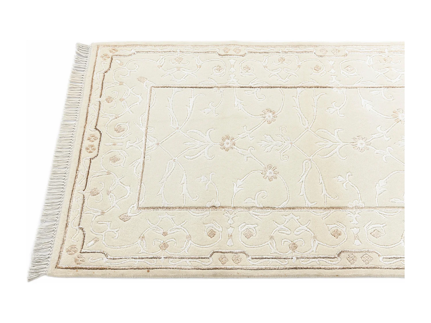Tappeto per corridoio in lana 79x201 beige Darya
