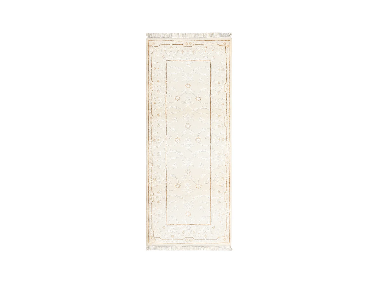 Tapis de couloir en laine 79x201 beige Darya