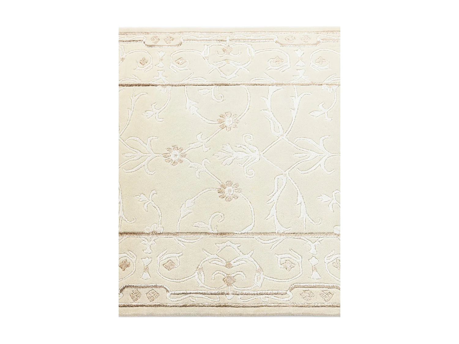 Tapis de couloir en laine 79x201 beige Darya