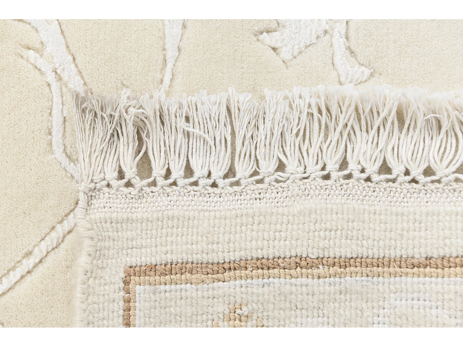 Tapis de couloir en laine 79x201 beige Darya