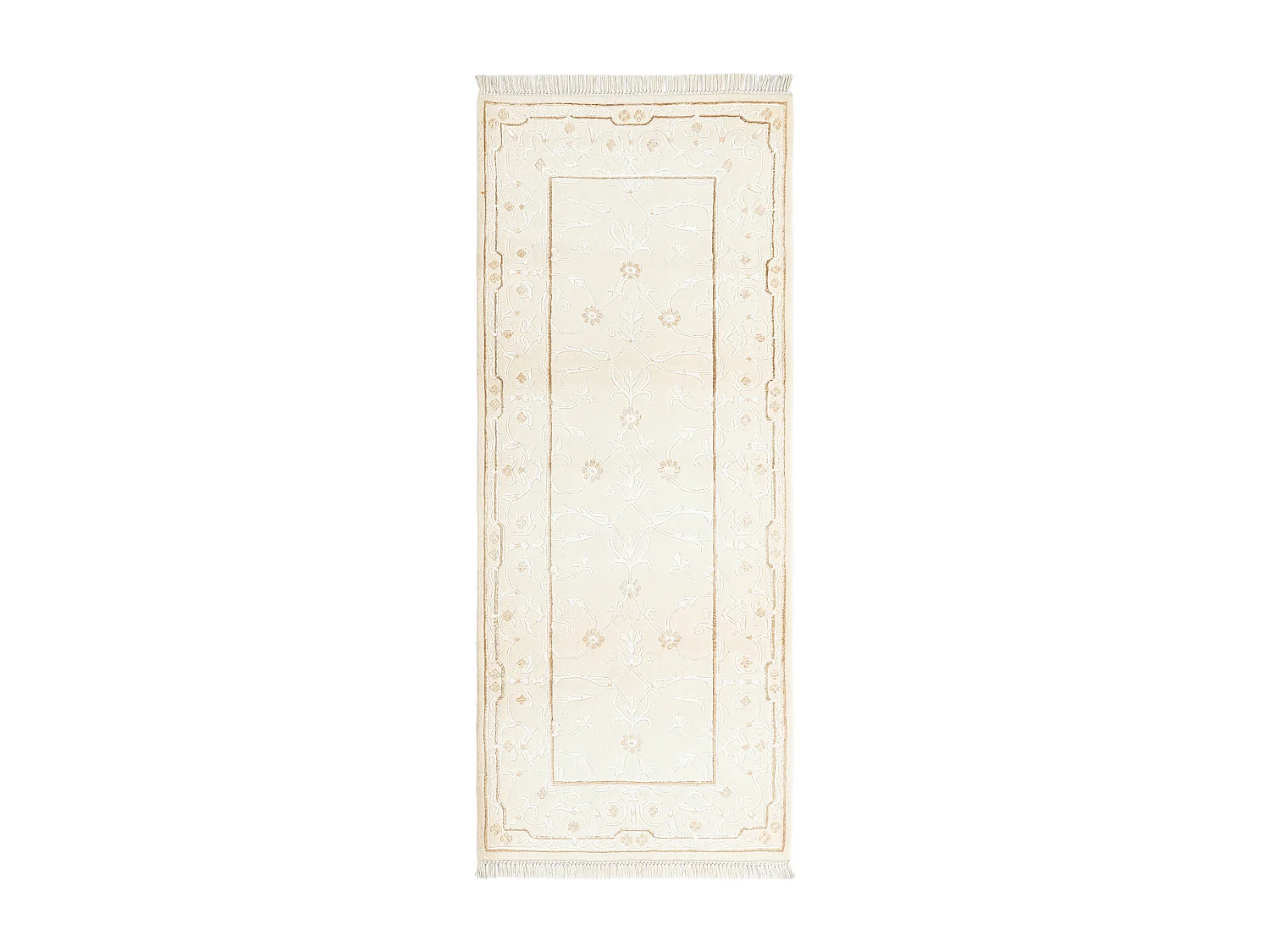 Tapis de couloir en laine 79x201 beige Darya