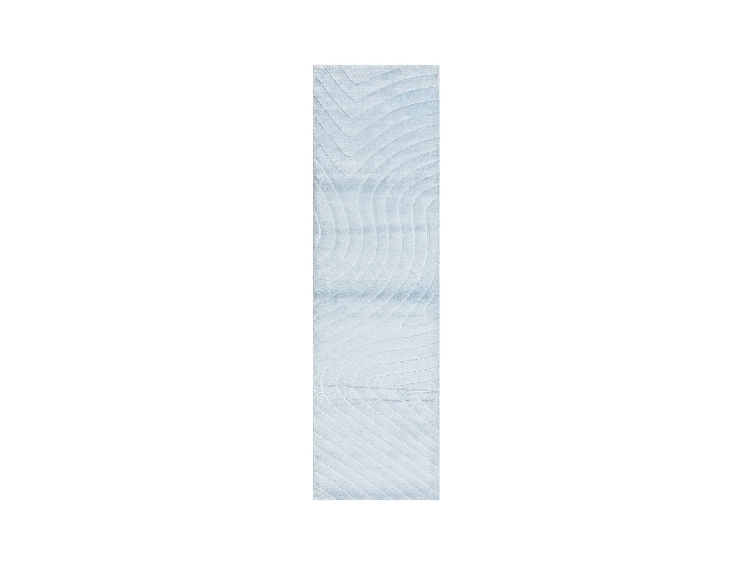 Tapis de couloir en laine 84x300 bleu Darya