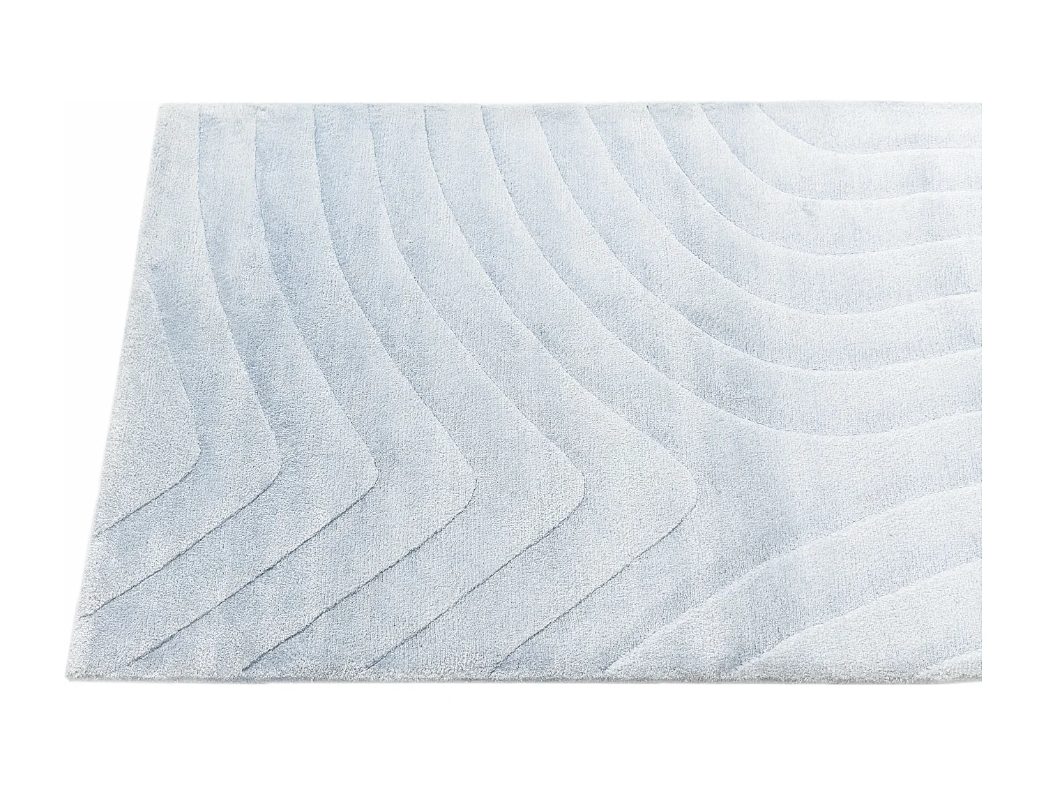 Tappeto per corridoio in lana 84x300 blu Darya