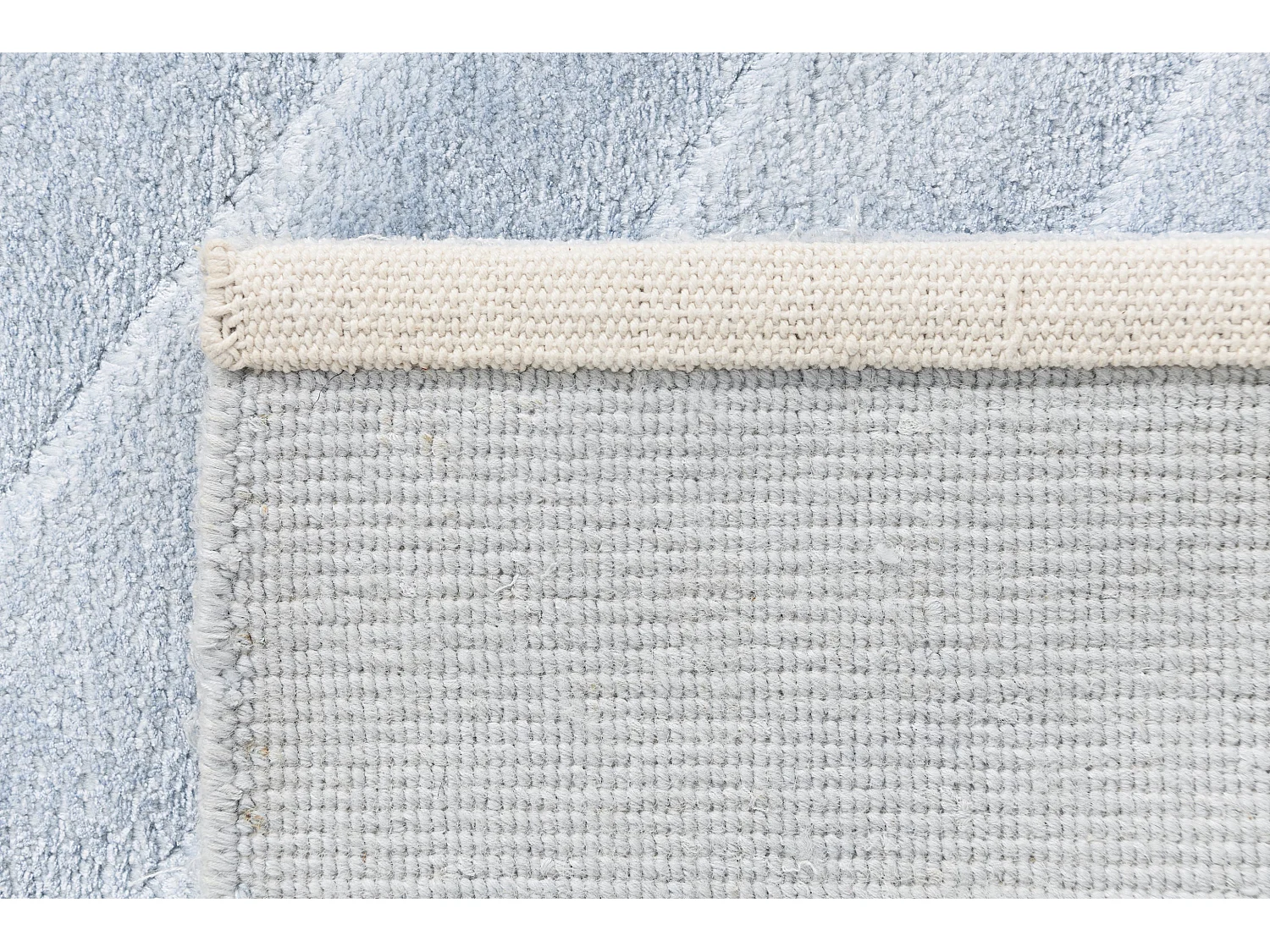 Tappeto per corridoio in lana 84x300 blu Darya