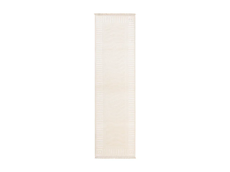 Tapis de couloir en laine 84x305 beige Darya