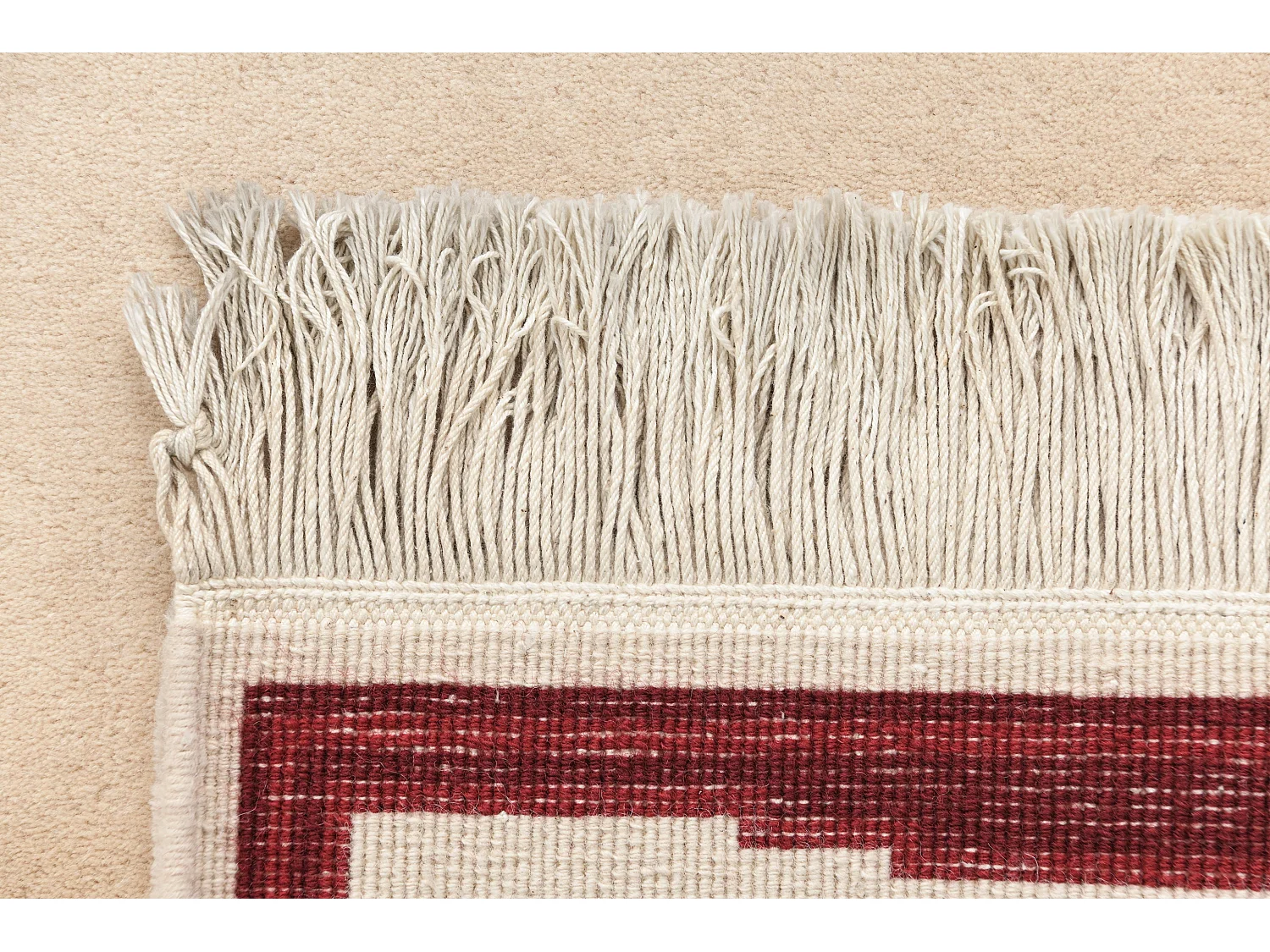 Tapis de laine 122x183 beige Darya