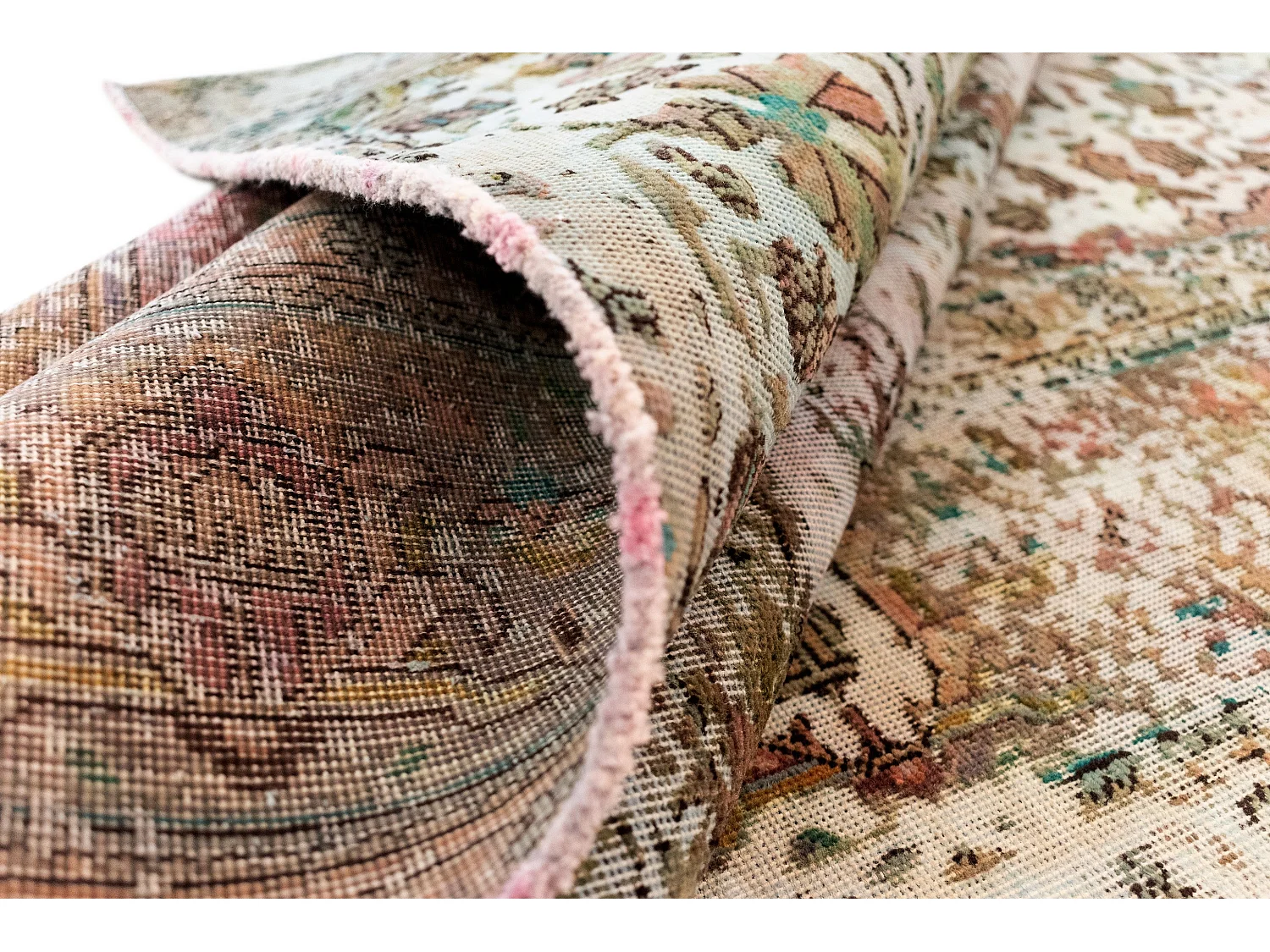 Wollteppich 189x286 Grün Vintage Royal