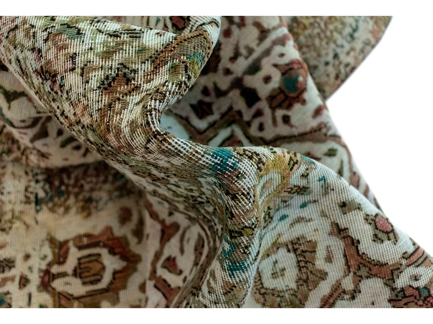 Wollteppich 189x286 Grün Vintage Royal