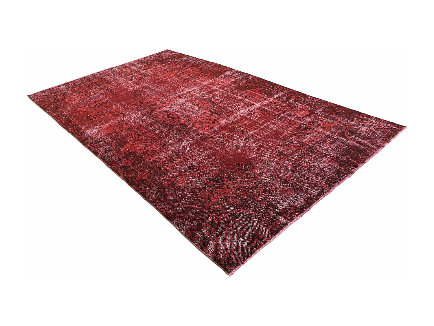 Tapis de laine 165x282 rouge Ultra Vintage