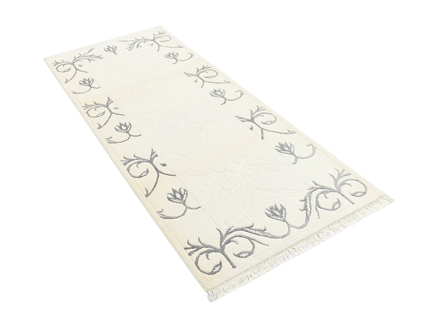 Tapis de couloir en laine 81x196 beige Darya