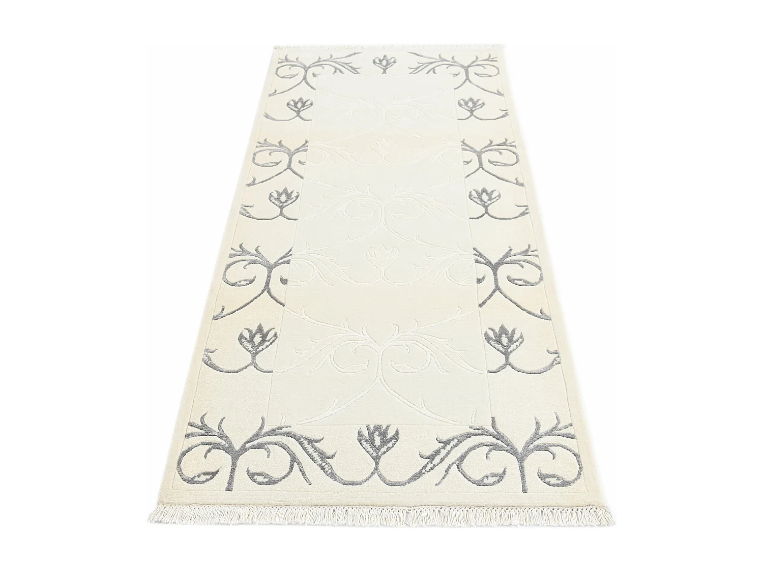 Tapis de couloir en laine 81x196 beige Darya