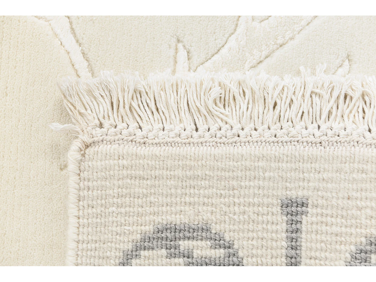 Tapis de couloir en laine 81x196 beige Darya