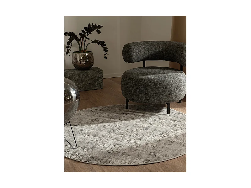 Teppich 160x160 Grau Davos Miracle