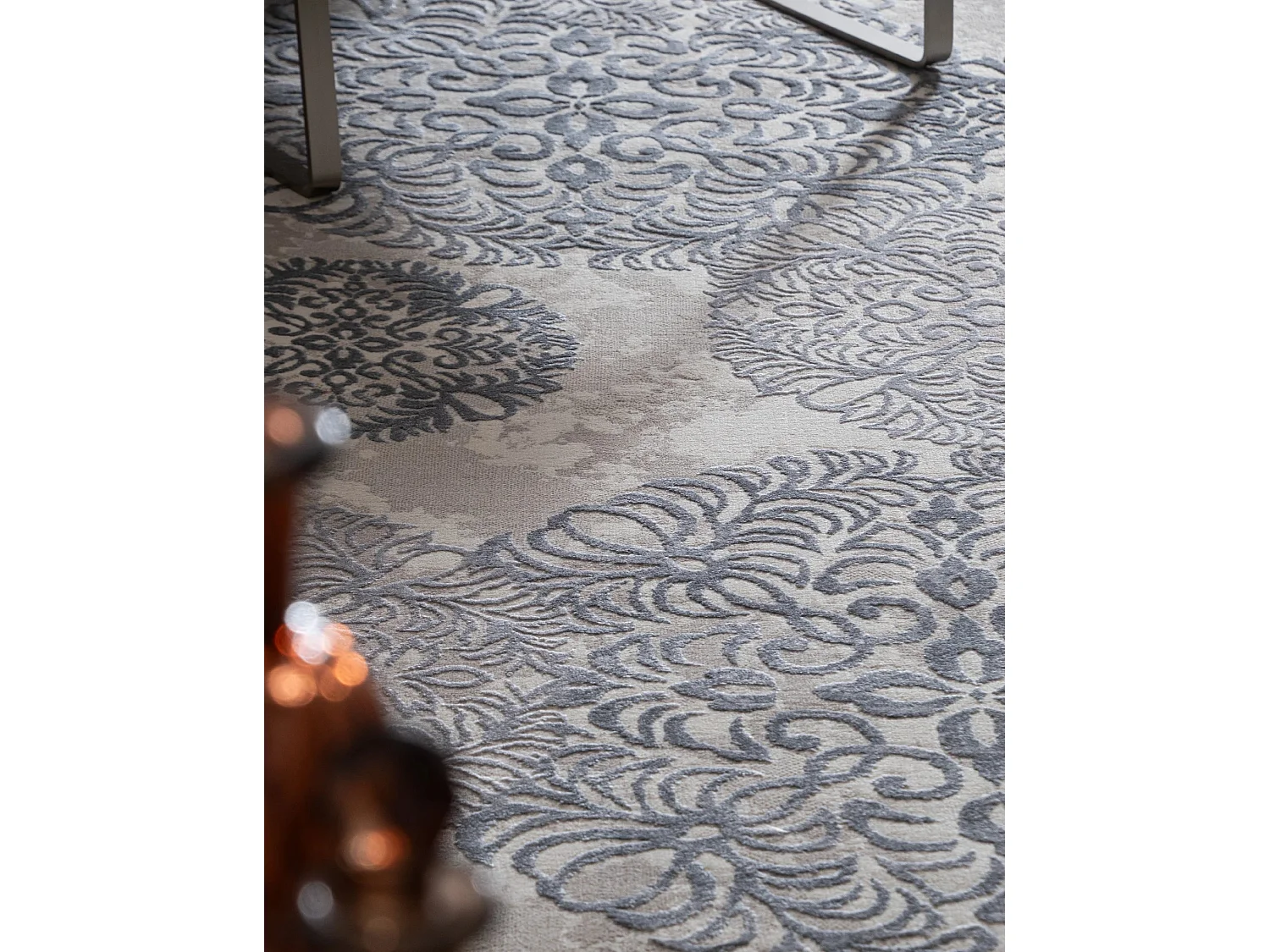 Tapis 240x240 gris Bern Clouds