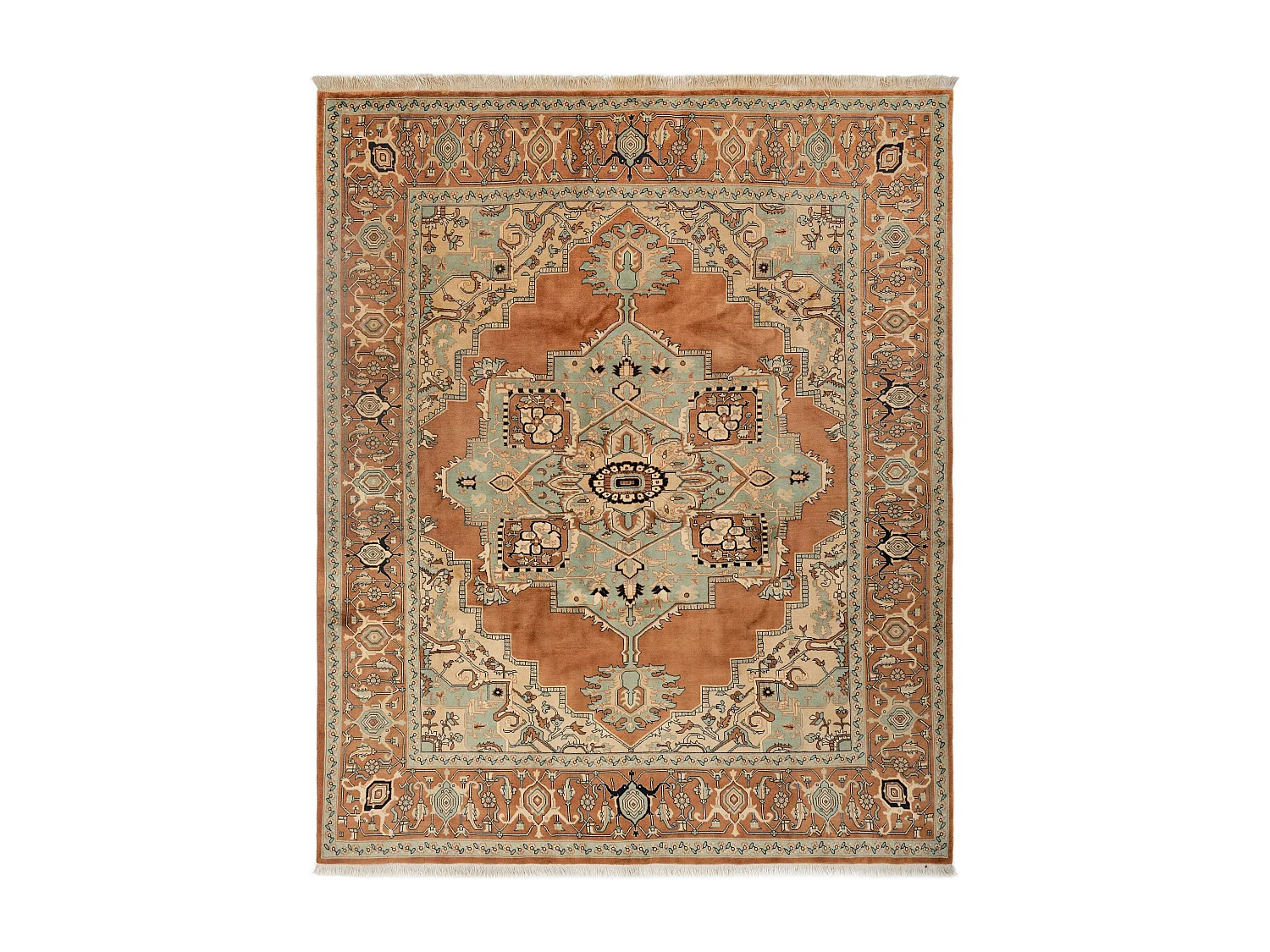Tapis de laine 249x305 brun Tabriz