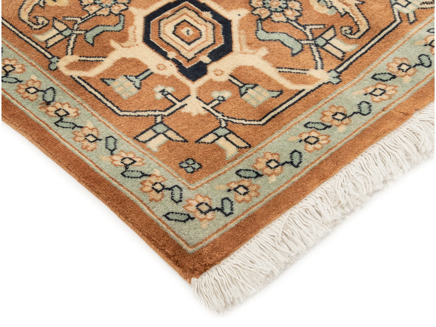 Tapis de laine 249x305 brun Tabriz