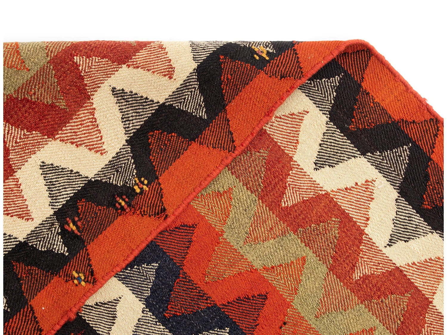 Wollteppich 130x202 Orange Jajim