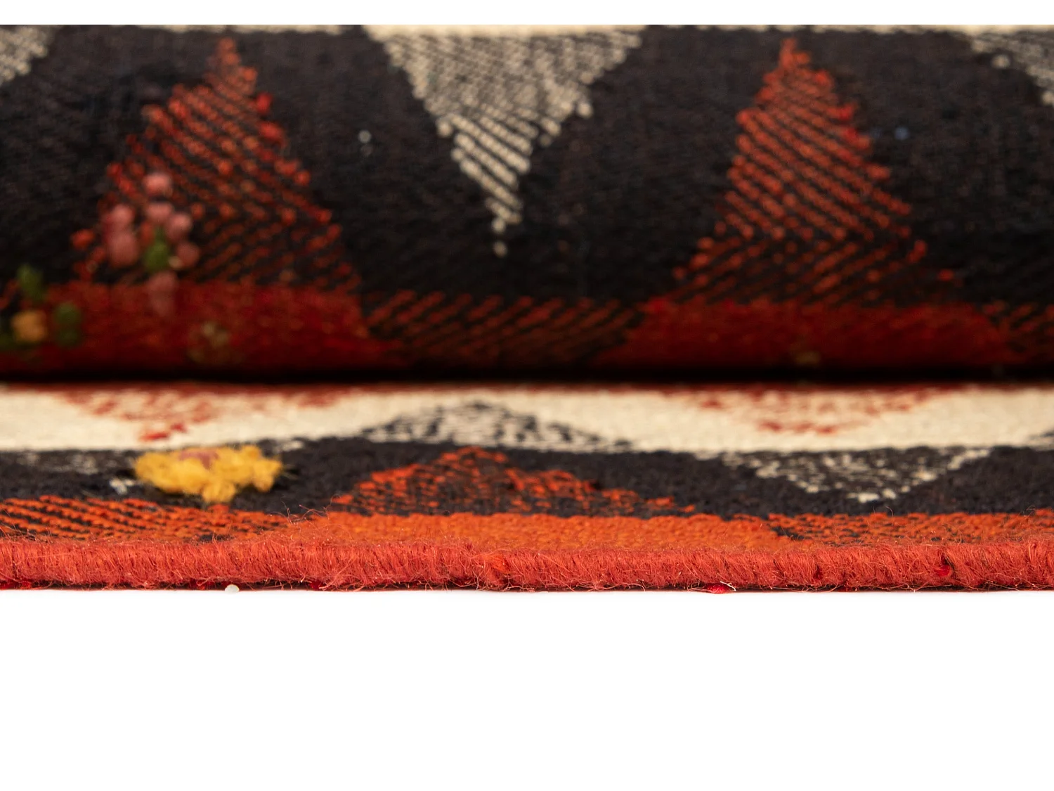 Wollteppich 130x202 Orange Jajim