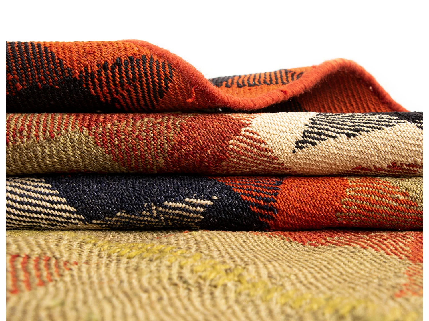 Tappeto in lana 130x202 arancia Jajim