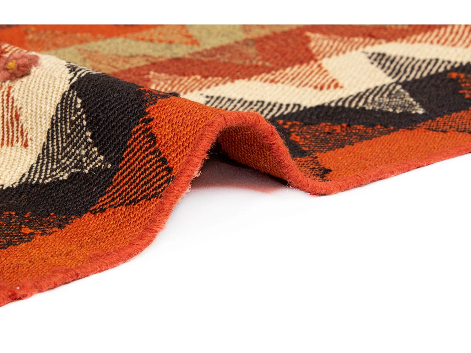 Tappeto in lana 130x202 arancia Jajim