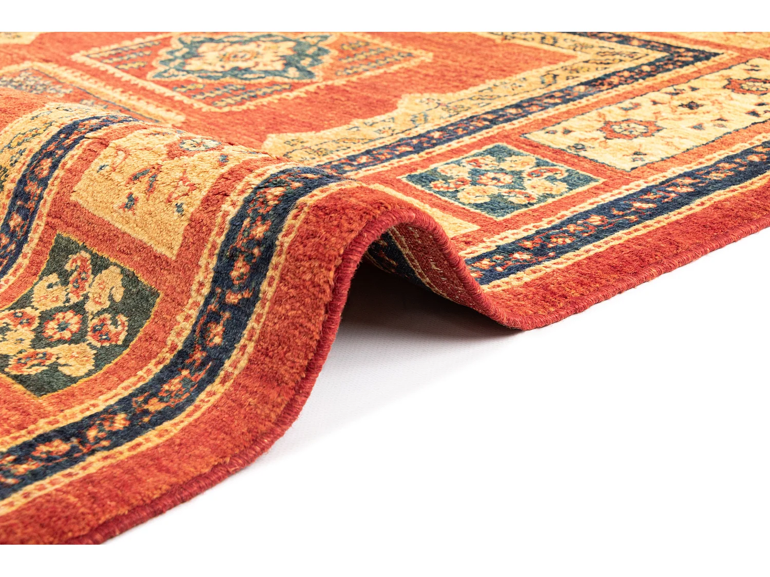 Tapis de laine 112x148 rouge Kashkuli