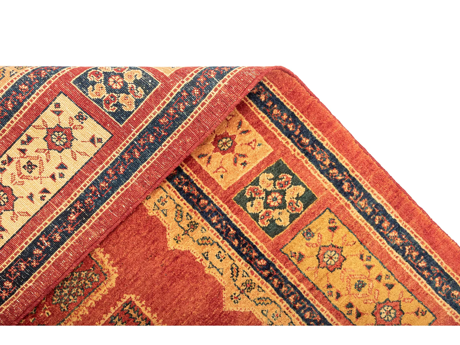 Tapis de laine 112x148 rouge Kashkuli