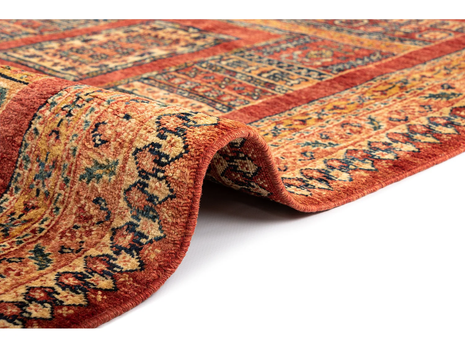 Tapis de laine 102x169 brun Kashkuli