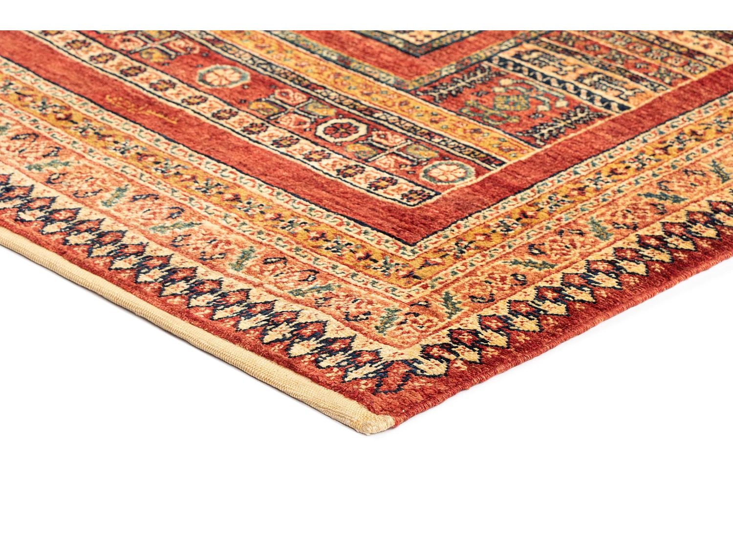 Tapis de laine 102x169 brun Kashkuli