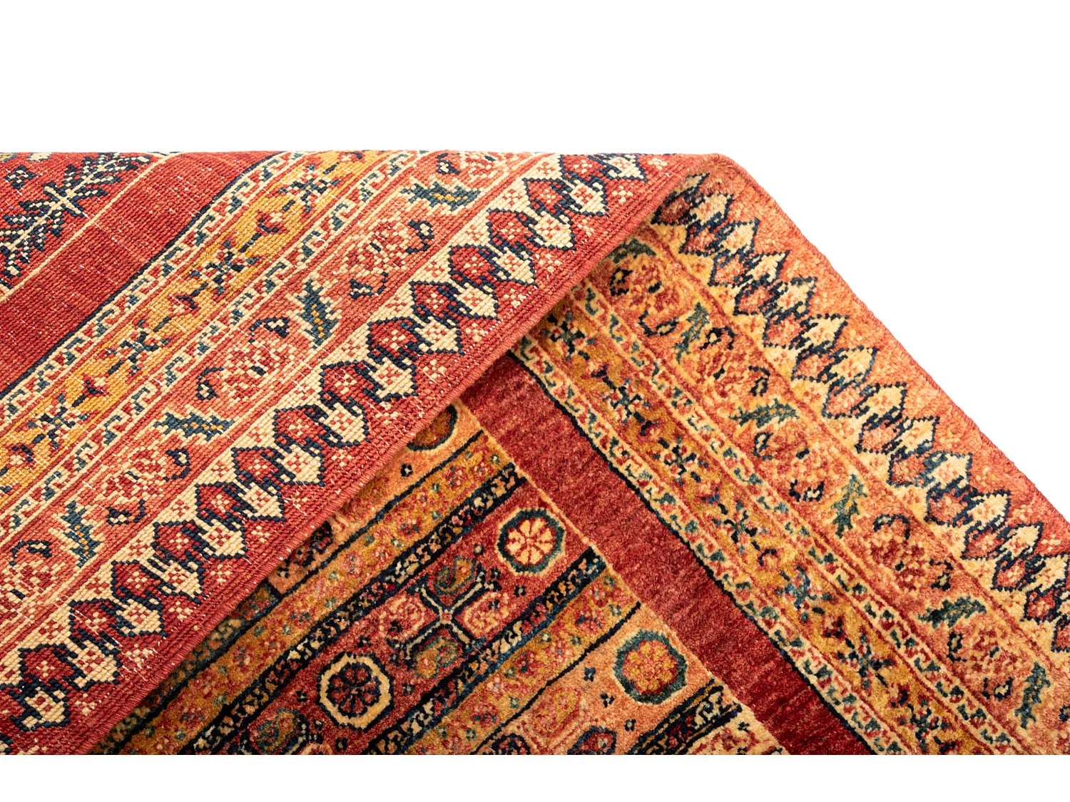 Tapis de laine 102x169 brun Kashkuli